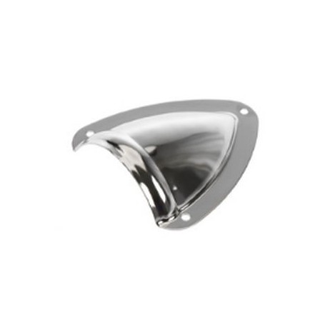 Clamshell vent s.steel 44x40x12mm