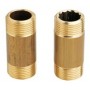 Racor Largo 60Mm Recto Laton M/M 1/2"