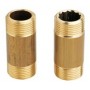 Straight coupling brass 60mm m/m 1/2"