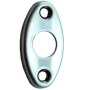 Placa Ovalada Manilla Laton Cromado 53X28Mm