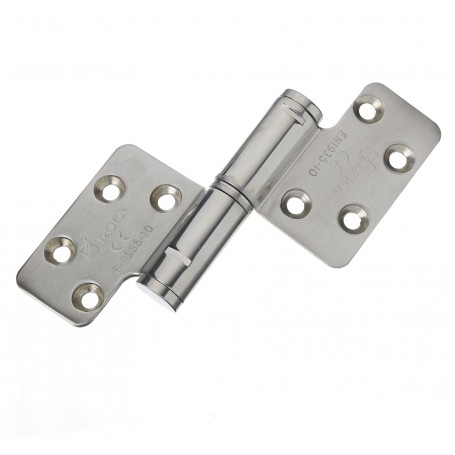 Non mortise left removable hinge s.steel 122x84mm