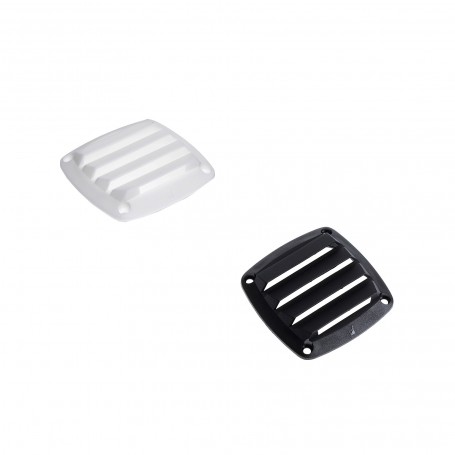 Rejilla Cuadrangular Pvc Negro 84X84Mm