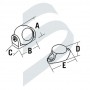 Magnetic door holder nylon white 3.8kg
