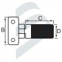 Retenedor Puertas Correderas Inox 57Mm