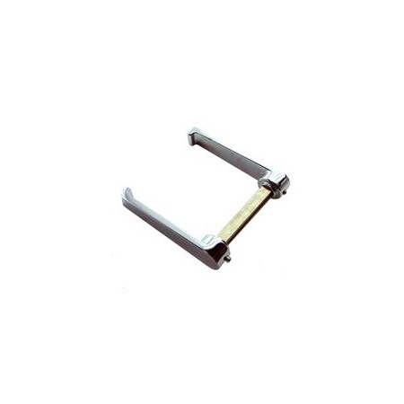 Set Manillas Laton Cromado 88X13Mm
