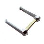 Set Manillas Laton Cromado 88X13Mm