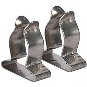 Par clips para bichero inoxidable Ø16-30 mm