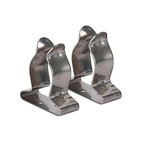Par clips para bichero inoxidable Ø16-30 mm