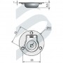 Tirador Empotrado Inox Ø50Mm