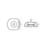 Anodo zinc timon uk 140mm 2,2kg Tecnoseal