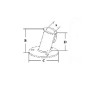 Base Inox Inclinada 32 Mm