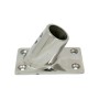 Base Rectangular Inox Ø25Mm 60º 67X45Mm