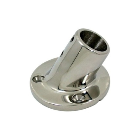 Base Redonda Inox Ø25Mm 60º