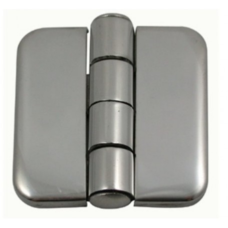 Covered hinge s.steel 37x36mm