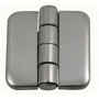 Covered hinge s.steel 37x36mm
