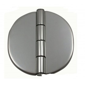 Covered hinge s.steel 65x65mm