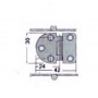 Hinge s.steel 270º 42x30x2mm
