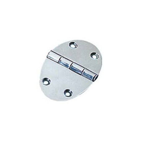 Oval hinge s.steel 67x48mm (pack 2)