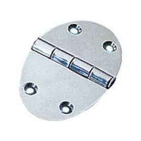 Oval hinge s.steel 78x56mm (pack 2)