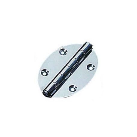 Oval hinge s.steel 78x56x2mm (pack 2)