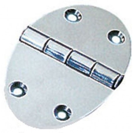 Oval hinge s.steel 56x84x2mm (pack 2)