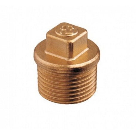 Nut plug in bronze male 3/8''