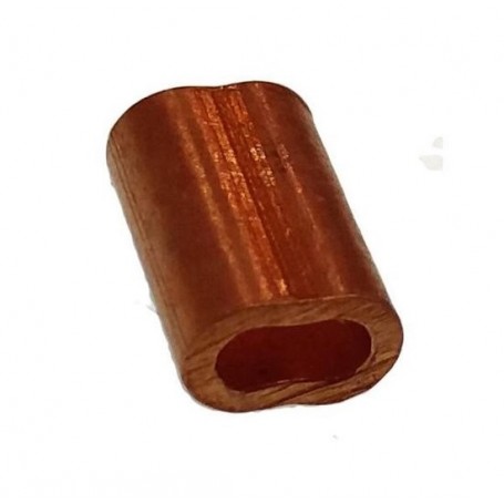 Casquillo de cobre p/cable 10mm (2uds)