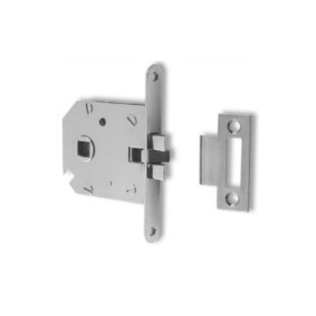 Mortise lock w/striking plate right/left handed 110x15x2mm