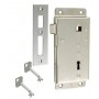 Cerradura Superpuesta C/Llave-Izq Laton Cromado 138X58X15Mm