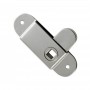 Rim lever lock chromed brass 80x25mm