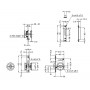 Cerradura Inox Puertas Correderas 28~40Mm