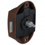 Push button lock brown