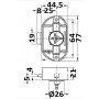 Push button lock brown