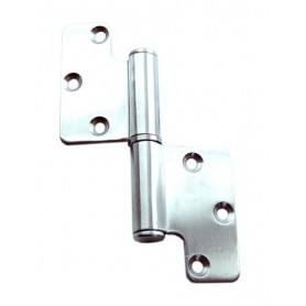 Non-mortise removable hinge left s.steel 138x86mm
