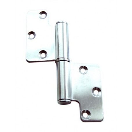 Non-mortise removable hinge left s.steel 138x86mm