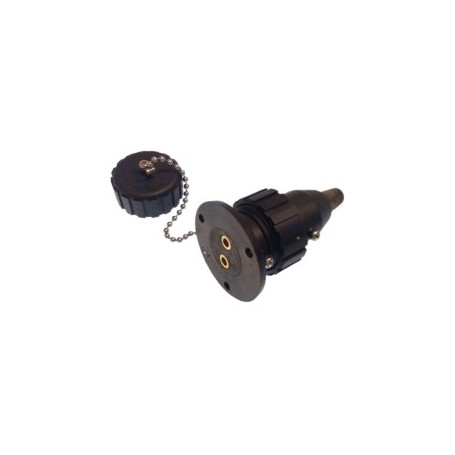 Enchufe Estanco Nylon  3A 2 Polos