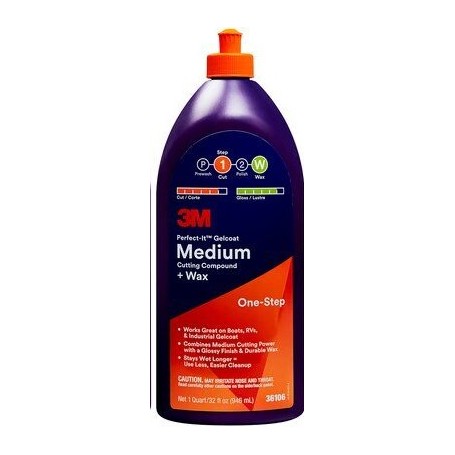 3M Pulimento Corte Medio + Cera 946Ml Perfect-It