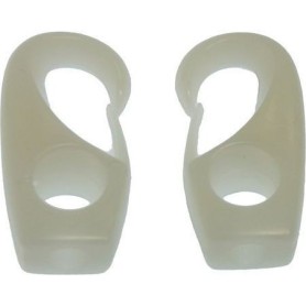 White nylon hooks 4mm (2 units)