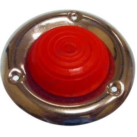 Rubber cap & s.steel flange red