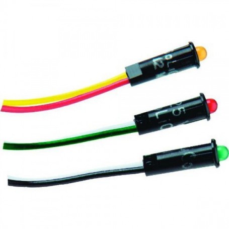 Led indicator light amber 12/24v