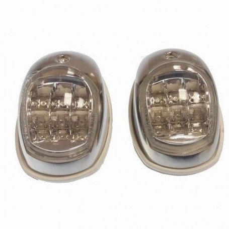 Pair of navigation lights s.steel 60x100mm