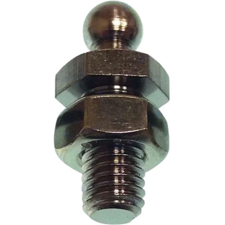 Chromed brass male stud (4 pack)