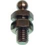 Chromed brass male stud (4 pack)
