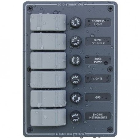 Waterproof 6 switches panel