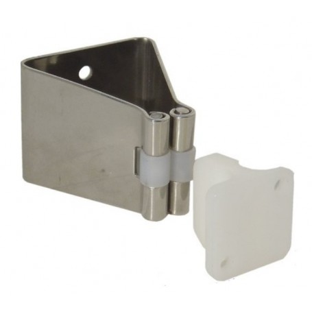 S.steel/plastic door holder 33x18x20mm