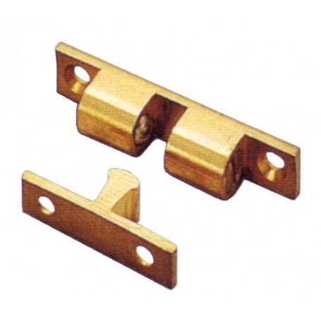 Polished brass door holder 49x11x13mm