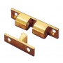 Polished brass door holder 49x11x13mm