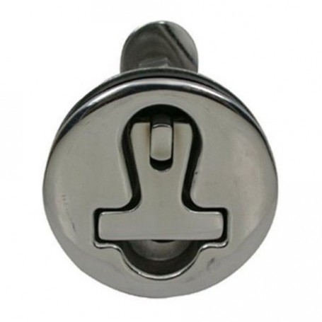 S.steel flush ring latch w/ key ø79mm