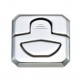 S.steel floor latch 41x41mm