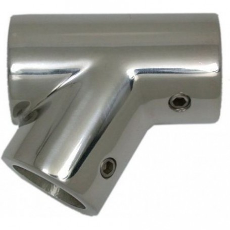 S.steel rail fitting 60º left ø25mm